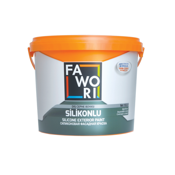 15ლ ექსტერიერის სილიკონიანი თეთრი საღებავი FAWORI 15ლ ექსტერიერის სილიკონიანი თეთრი საღებავი FAWORI