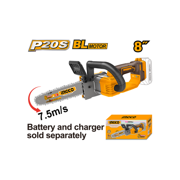 ჯაჭვური ხერხი 20V Li-Ion  (CGSLI2085) Ingco ჯაჭვური ხერხი 20V Li-Ion  (CGSLI2085) Ingco