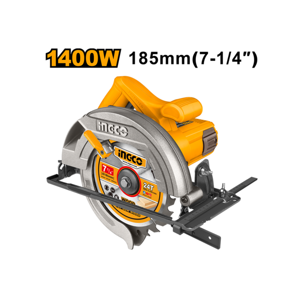 ცირკულარული ხერხი 1400 ვტ CS18538 INGCO ცირკულარული ხერხი 1400 ვტ CS18538 INGCO