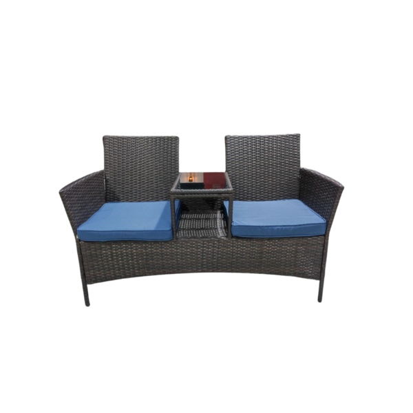 ბაღის ოთხკუთხედი მაგიდა (48X48X60) 2 სავარძლით (HY-002) ბაღის ოთხკუთხედი მაგიდა (48X48X60) 2 სავარძლით (HY-002)